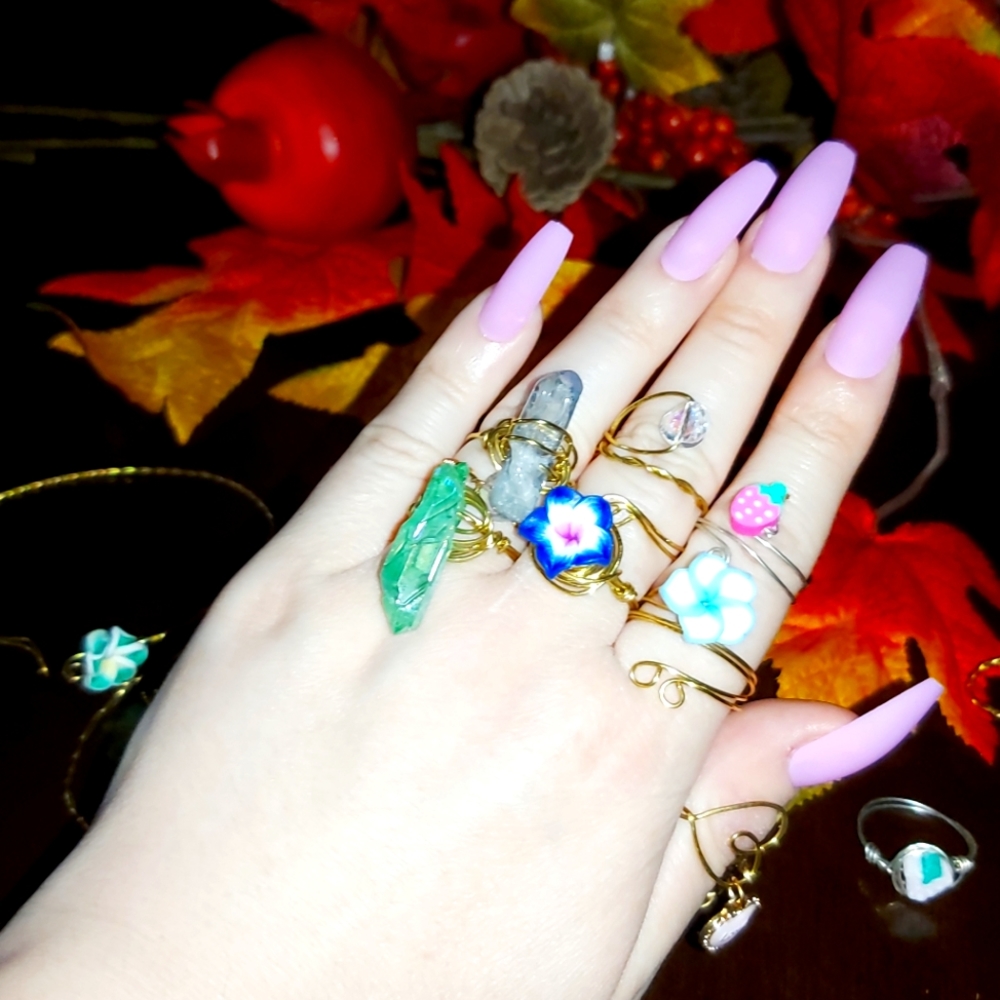 Handmade Jewelry Rings Wire Gold & Silver